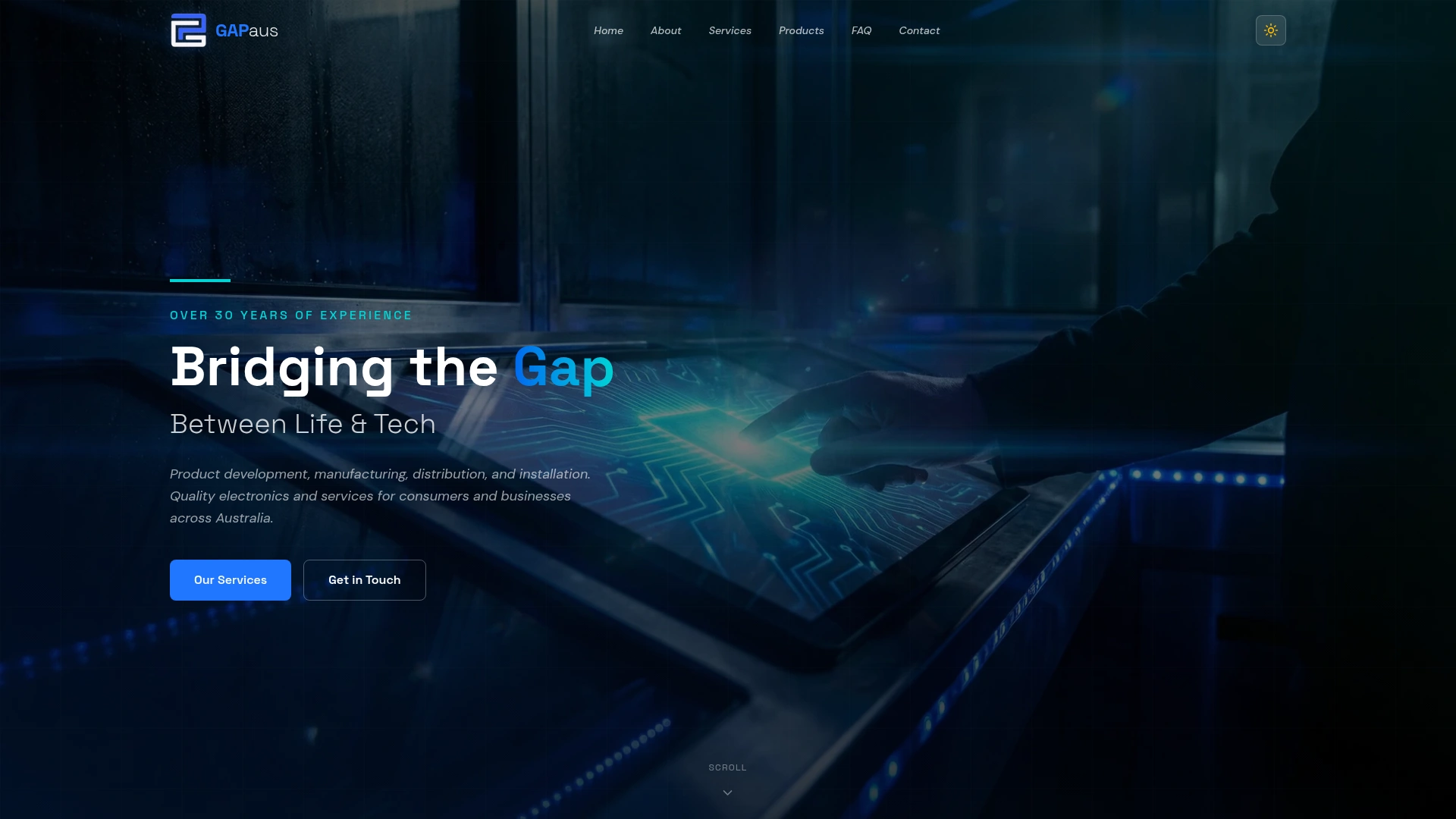 Website design example