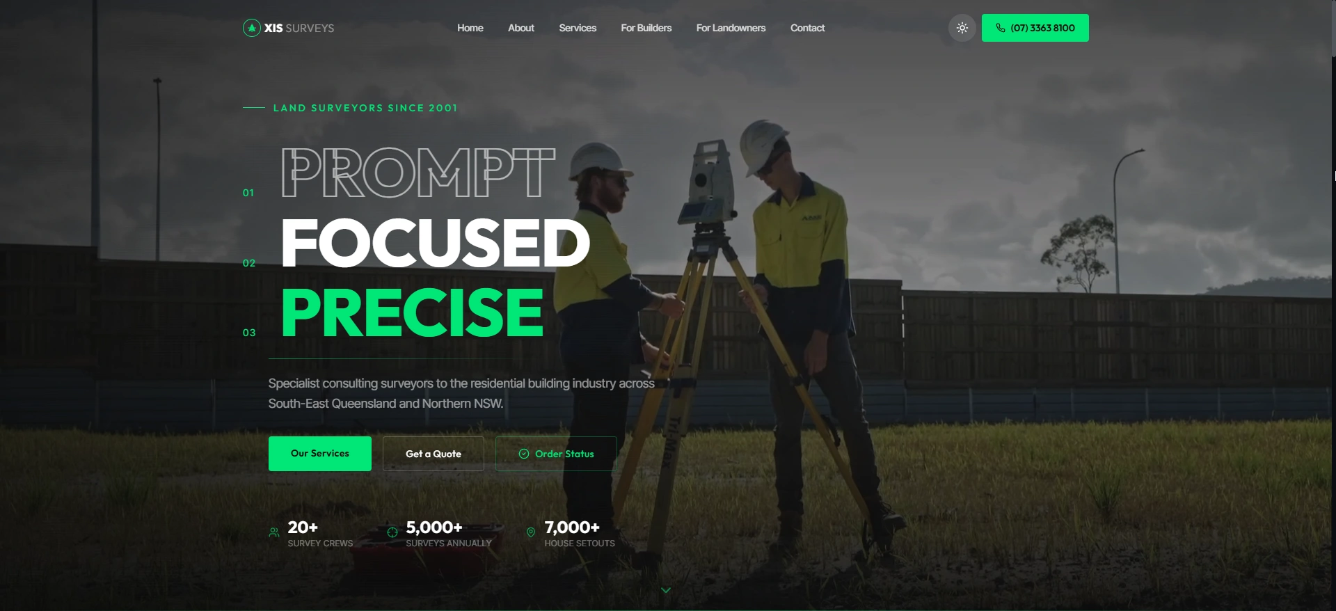 Website design example